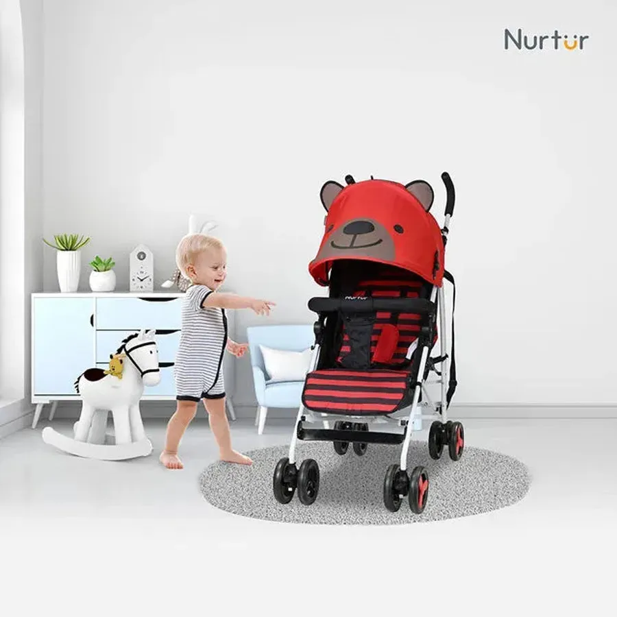 Nurtur Luca Bear Lightweight Stroller (Red)