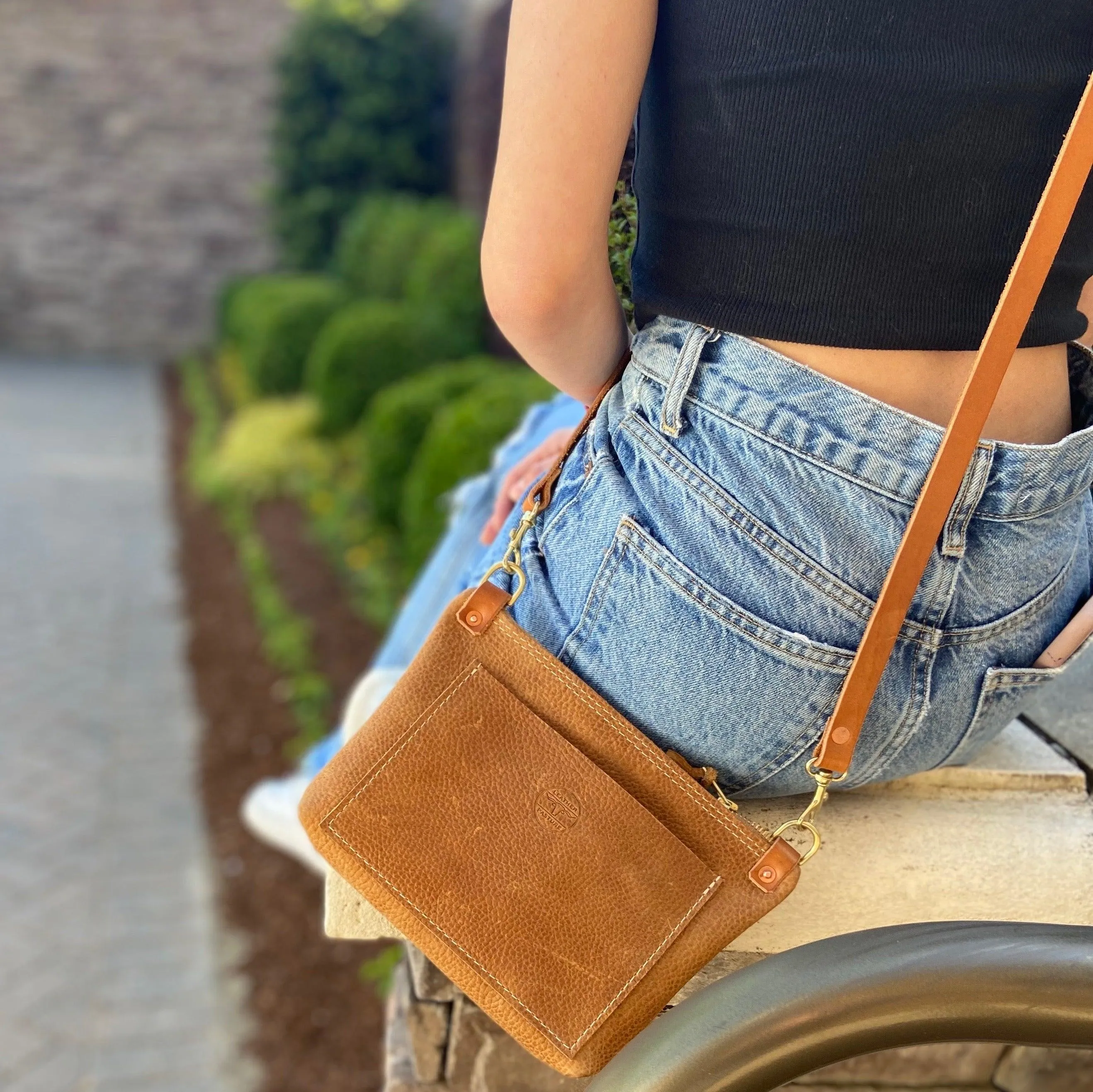 Olivia Leather Crossbody Bag