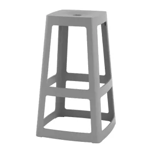 Origin Base High Stool Mouse Grey 450x450x750mm (Pack of 2)