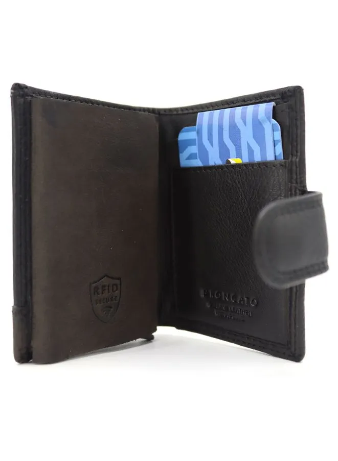 R Roncato Men's Leather Wallet, Sleek Italian Design, RFID Protection and Durable Wallet for Cards and Cash