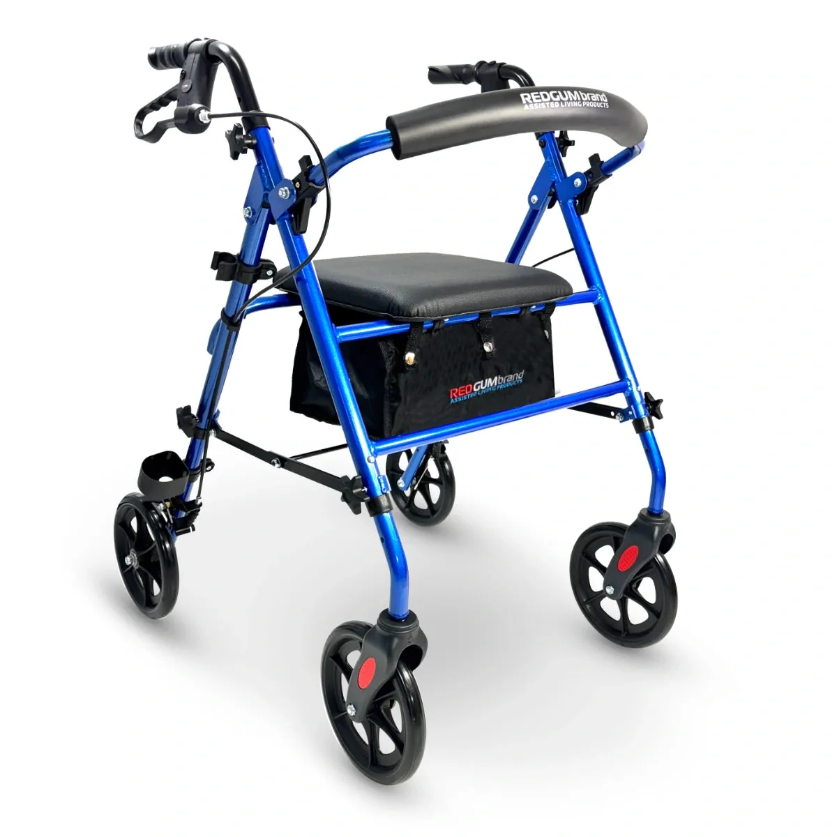 Redgum Adjustable Height Lightweight Seat Walker - 8" Wheels