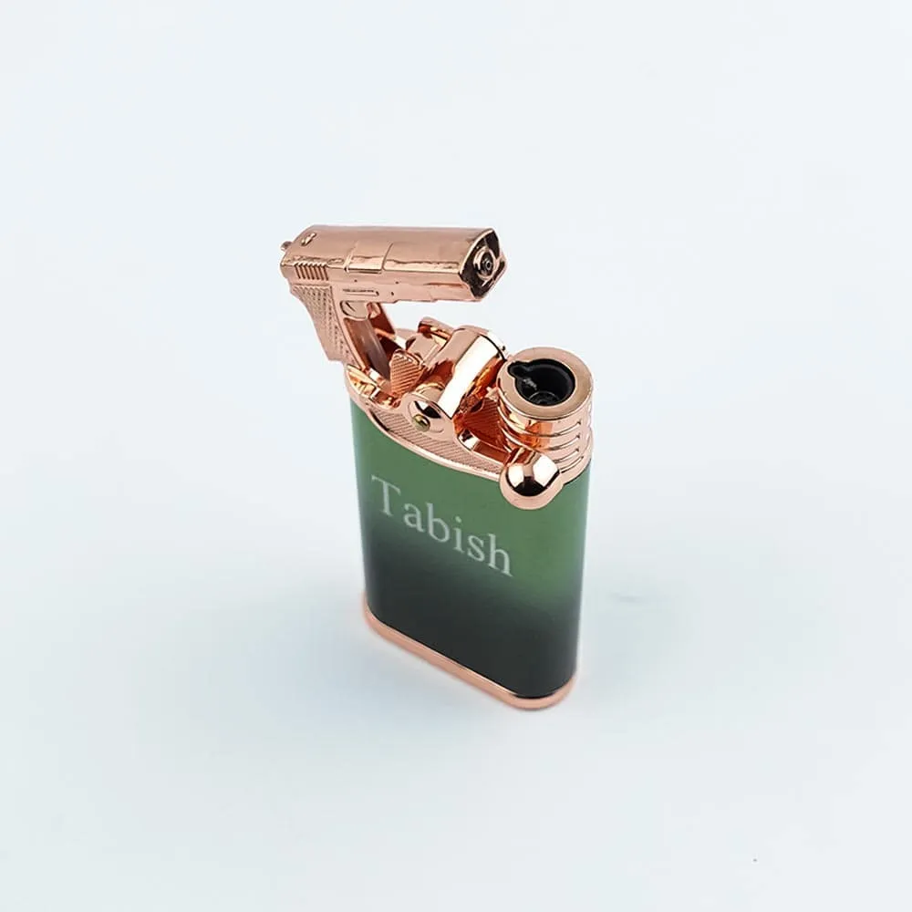 Refillable Fancy Dual Flame Gun Lighter