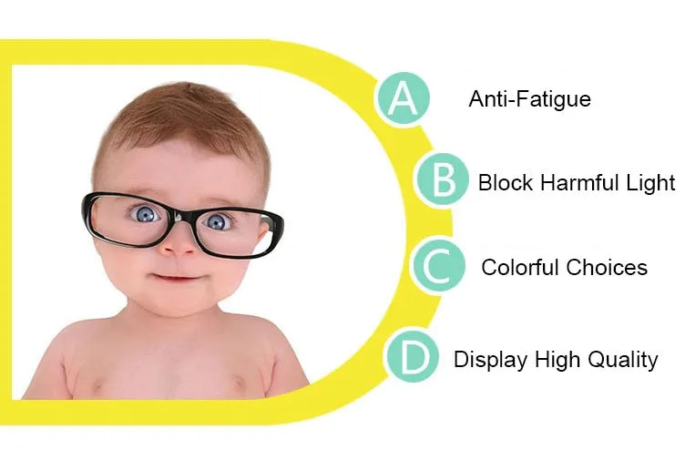 Reven Jate Unisex Children's Full Rim Square Tr 90 Silicone Eyeglasses 5680