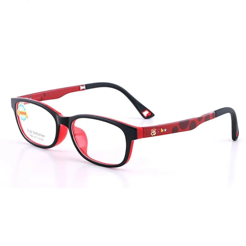 Reven Jate Unisex Children's Full Rim Square Tr 90 Silicone Eyeglasses 5680