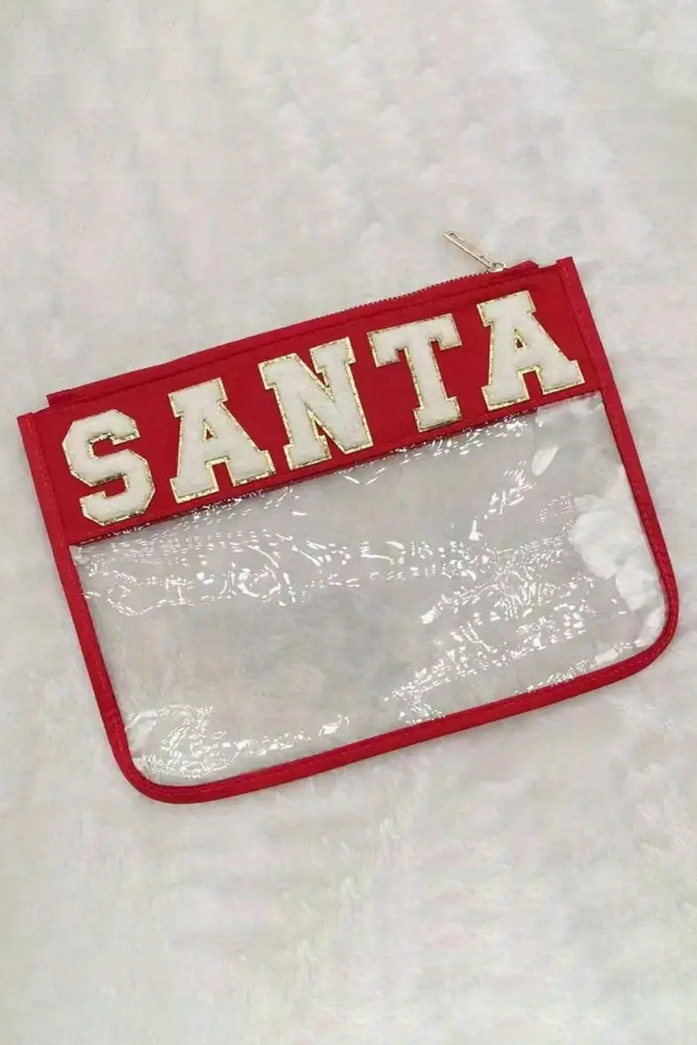 SANTA Clear Makeup Bag