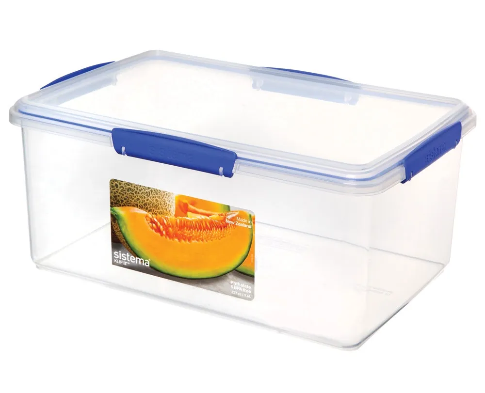 Sistema® KLIP IT™ 9.6L Rectangle Food Storage Container