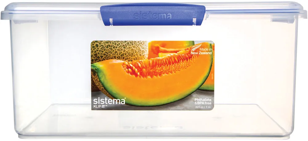 Sistema® KLIP IT™ 9.6L Rectangle Food Storage Container