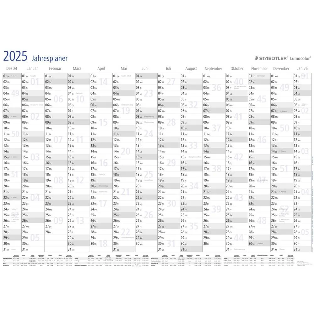 Staedtler Year Planner 2025