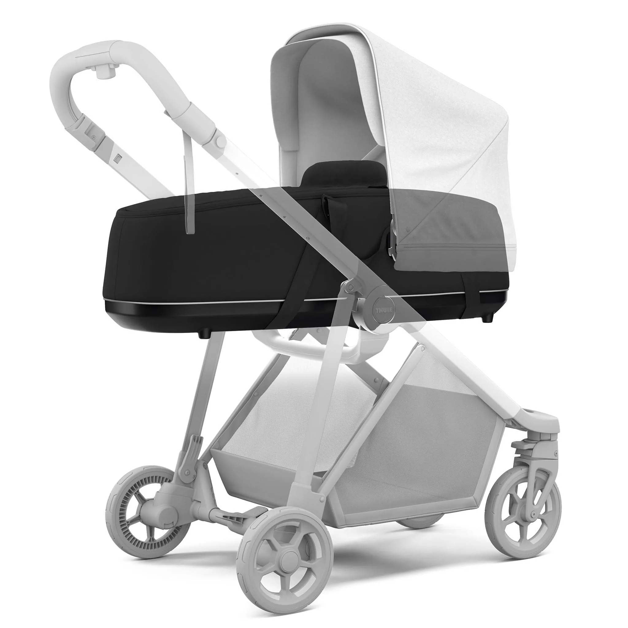 Thule Shine Misty Rose with Bassinet