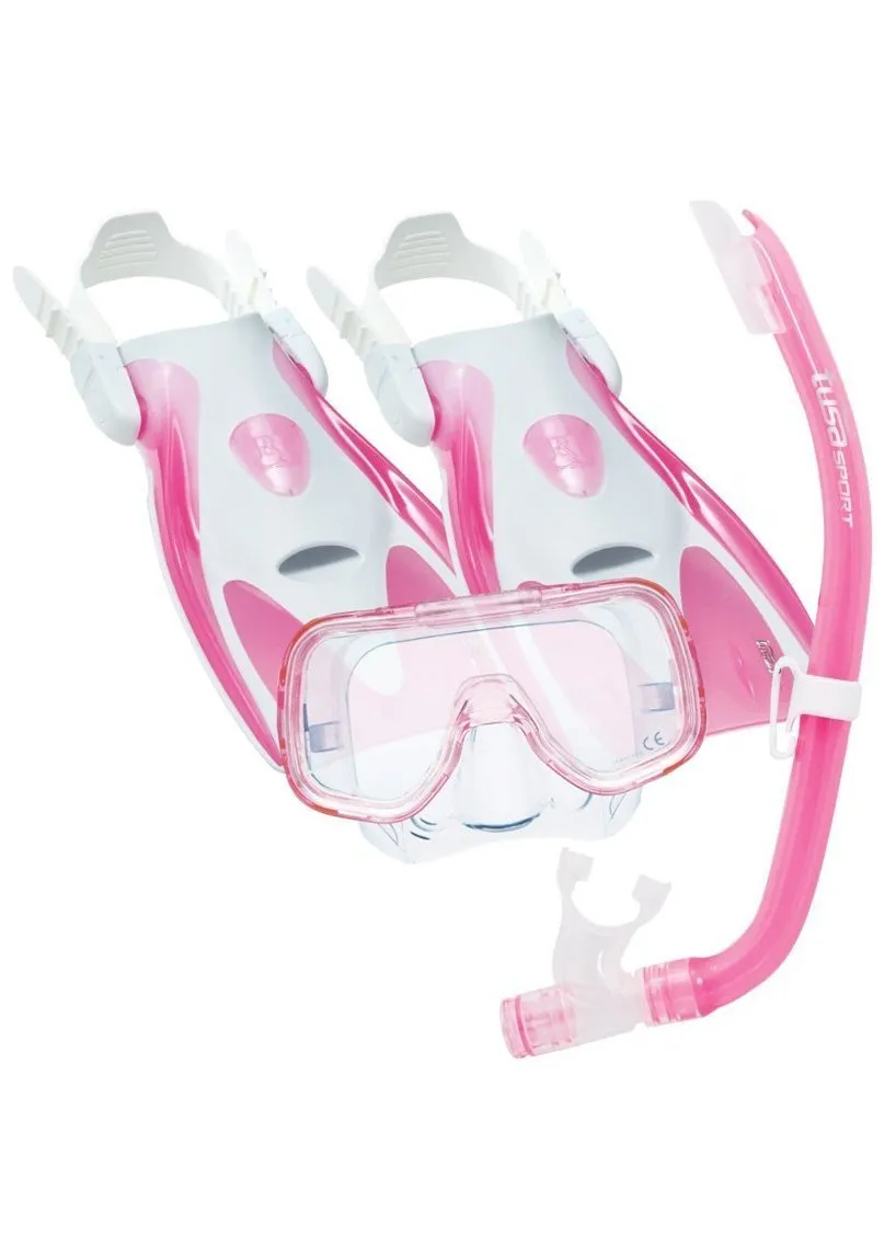 Tusa Sport Mini-Kleio Hyper-Dry Youth Mask/Snorkel/Fin Pack