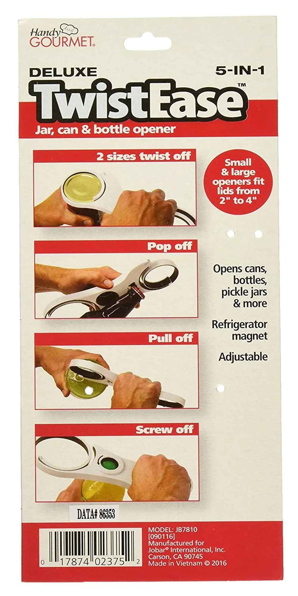 Twistease Deluxe Magnetic Opener - 4-in-1 Kitchen Solution