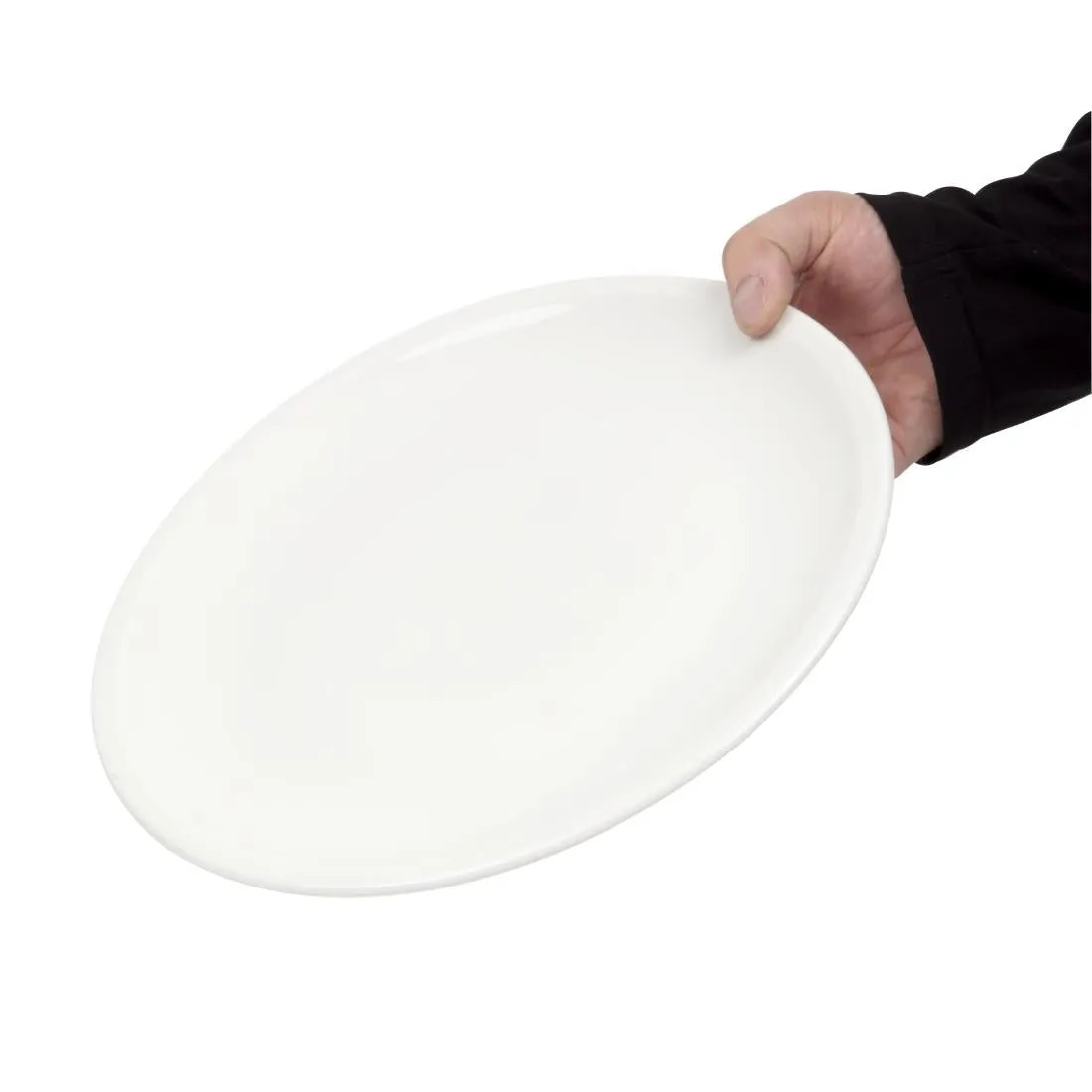 V0246 Steelite Simplicity White Pizza Plates 315mm (Pack of 6)