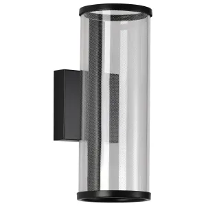 Vale 12" LED Wall Sconce, Matte Black Finish