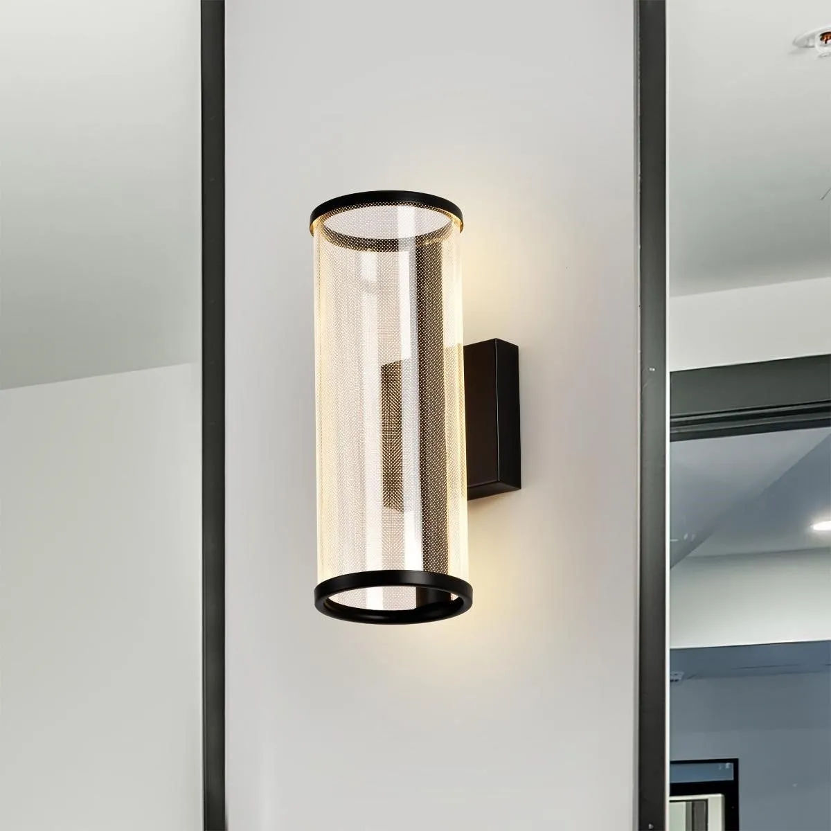 Vale 12" LED Wall Sconce, Matte Black Finish