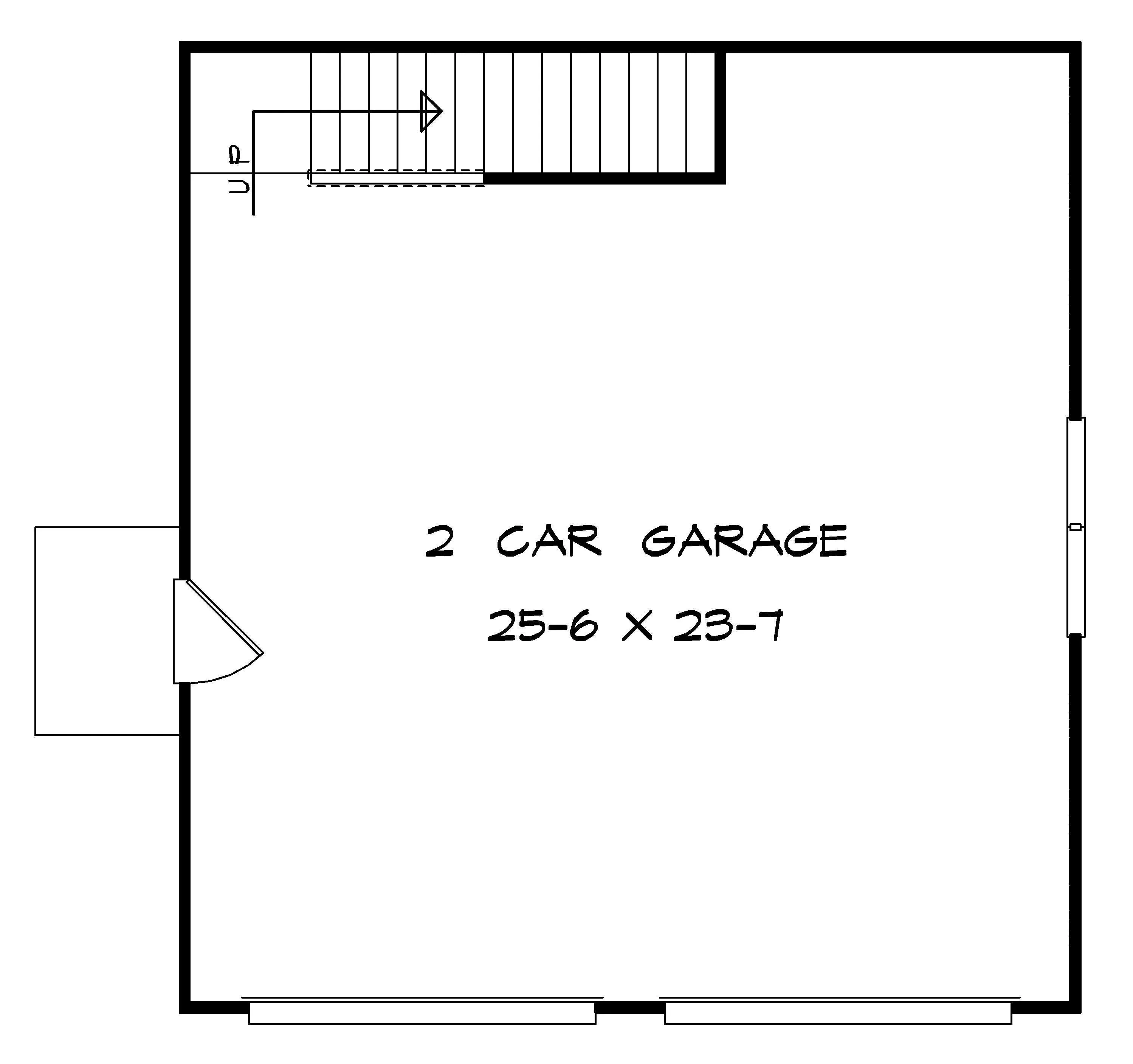 Versatile 2-Bay Garage with Attic Space