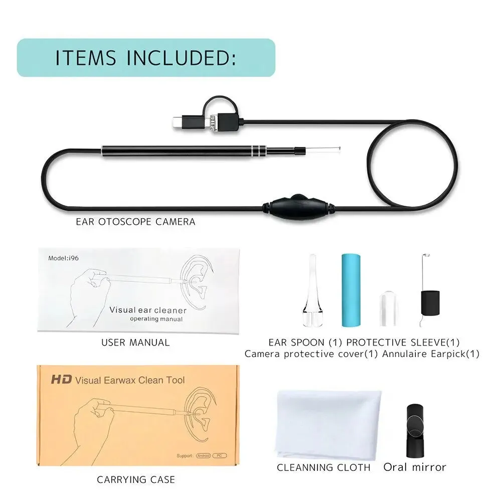 Visual Endoscope 0.3MP USB Inspection Camera 6 LED