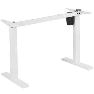 VIVO 34” to 71” Compact Electric Single Motor Desk Frame, DESK-E151PW,DESK-E151PB