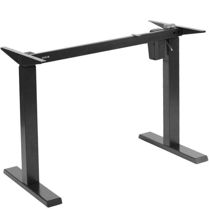 VIVO 34” to 71” Compact Electric Single Motor Desk Frame, DESK-E151PW,DESK-E151PB